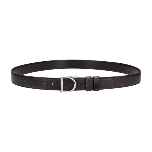 Ceinture S.T. Dupont 35Mm réversible noire grainée D palladium