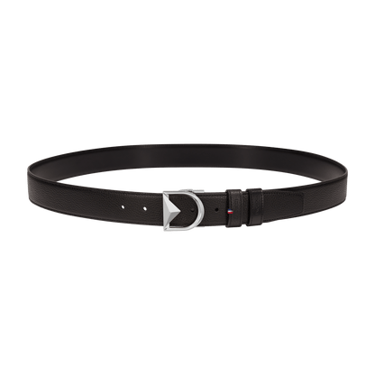 Ceinture S.T. Dupont 35Mm réversible noire grainée Apex palladium