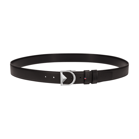 Ceinture S.T. Dupont 35Mm réversible noire grainée Apex palladium