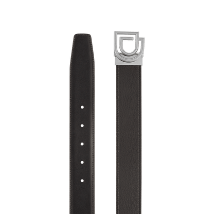 S.T. Dupont 35Mm Belt Reversible Black Grained Double D Palladium — alternate view