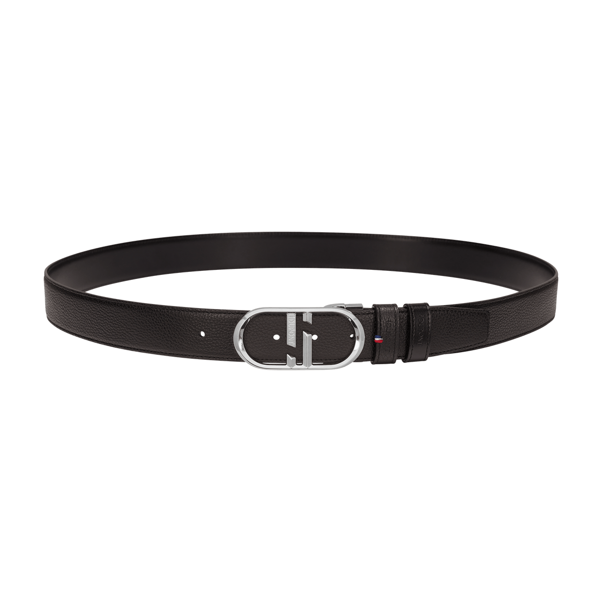 S.T. Dupont 35Mm Belt Reversible Black Grained Double D Palladium