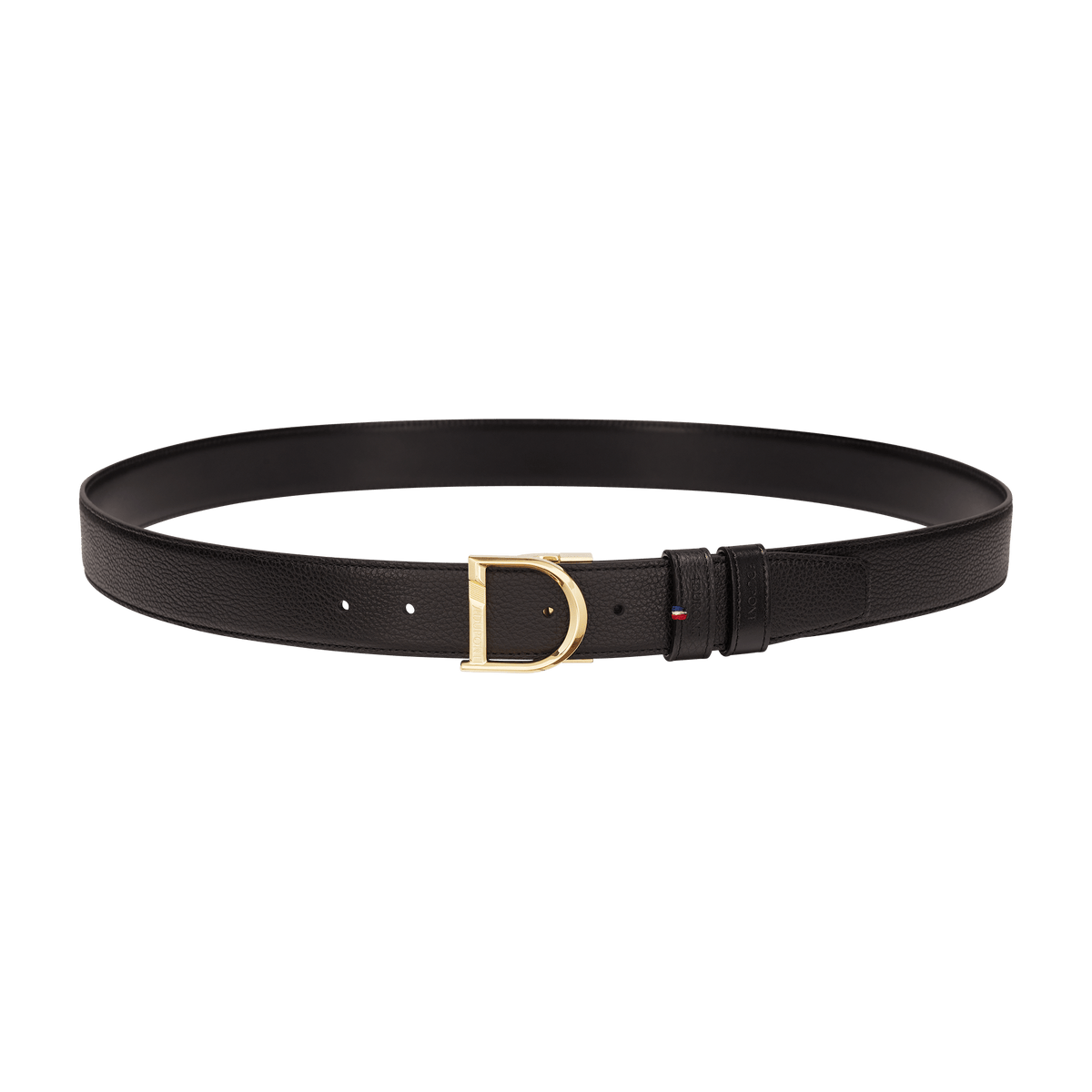 S.T. Dupont 35Mm Belt Reversible Black Grained D Gold