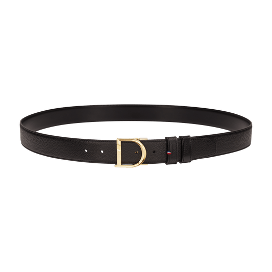 Ceinture S.T. Dupont 35Mm réversible noire grainée D or