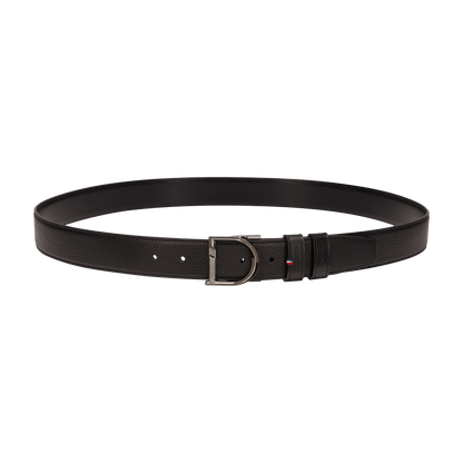 S.T. Dupont 35Mm Belt Reversible Black Grained D Ruthenium