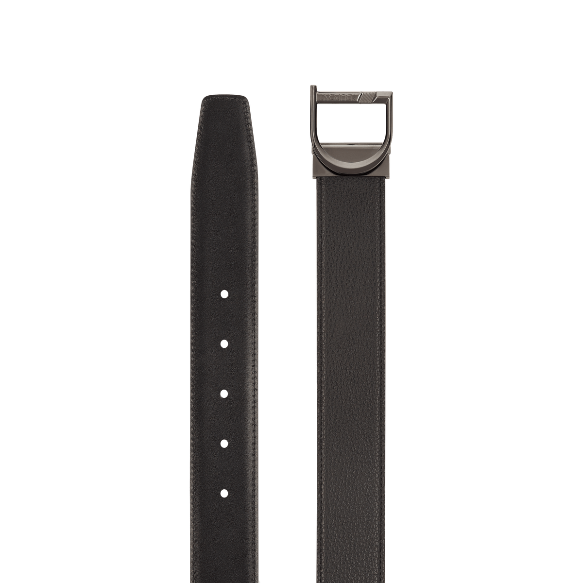 S.T. Dupont 35Mm Belt Reversible Black Grained D Ruthenium — alternate view