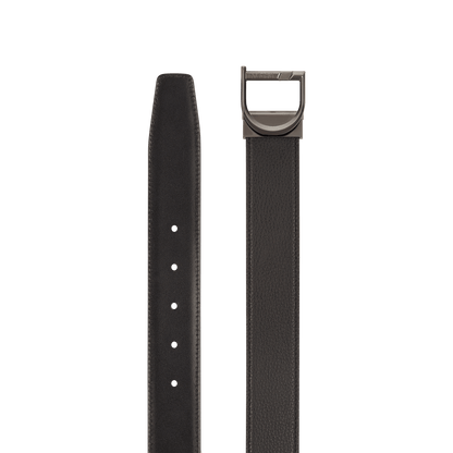 S.T. Dupont 35Mm Belt Reversible Black Grained D Ruthenium — alternate view