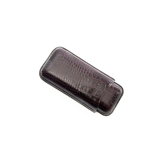 Jemar 464/2 - Coco 2-cigar leather case - Black