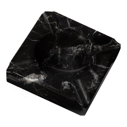 Cendrier grand format en marbre Nero Marquina