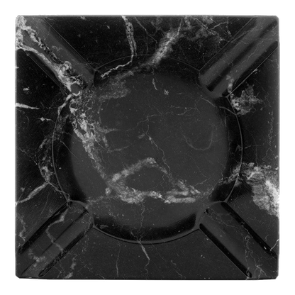 Cendrier grand format en marbre Nero Marquina