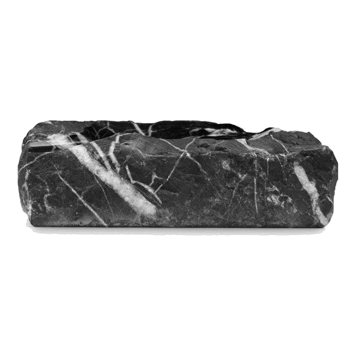 Cendrier en marbre Nero Marquina