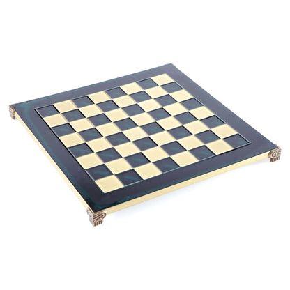 Manopoulos Handcrafted Brass Chessboard – B28BLU
