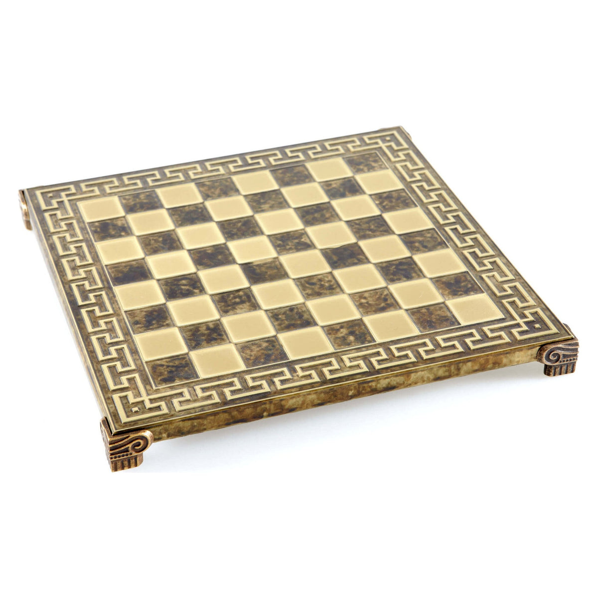 Manopoulos Handcrafted Brass Chessboard – B28MBRO