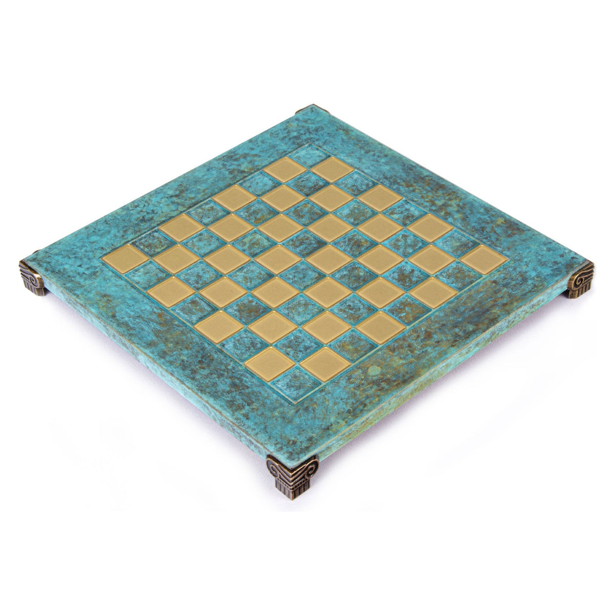 Manopoulos Handcrafted Brass Chessboard – B28TIR