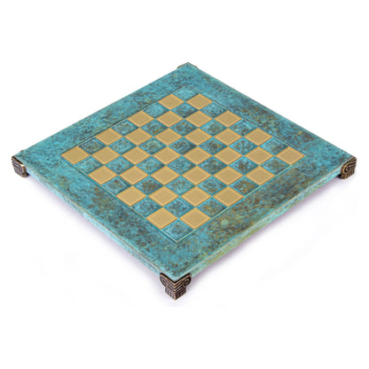 Manopoulos Handcrafted Brass Chessboard – B28TIR