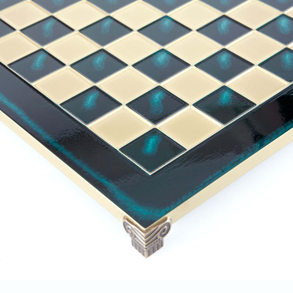 Manopoulos Handcrafted Brass Chessboard – B36GRE