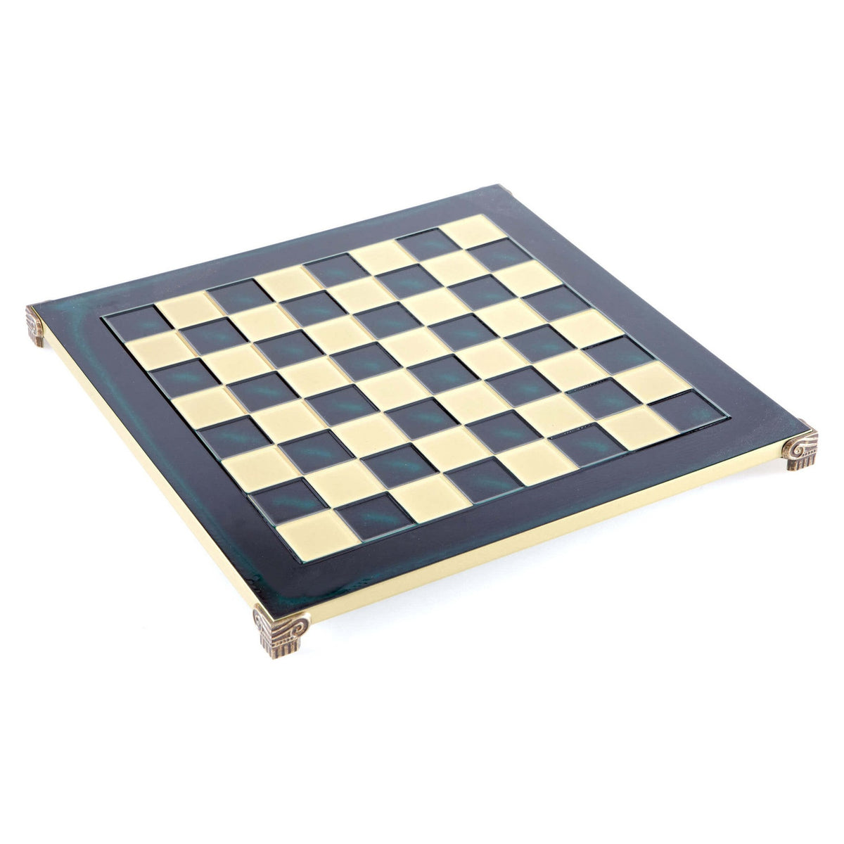 Manopoulos Handcrafted Brass Chessboard – B44BLU