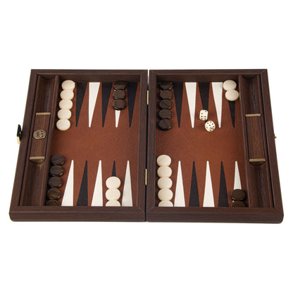 Manopoulos Vegan Leather Travel Backgammon – BDE3ABR