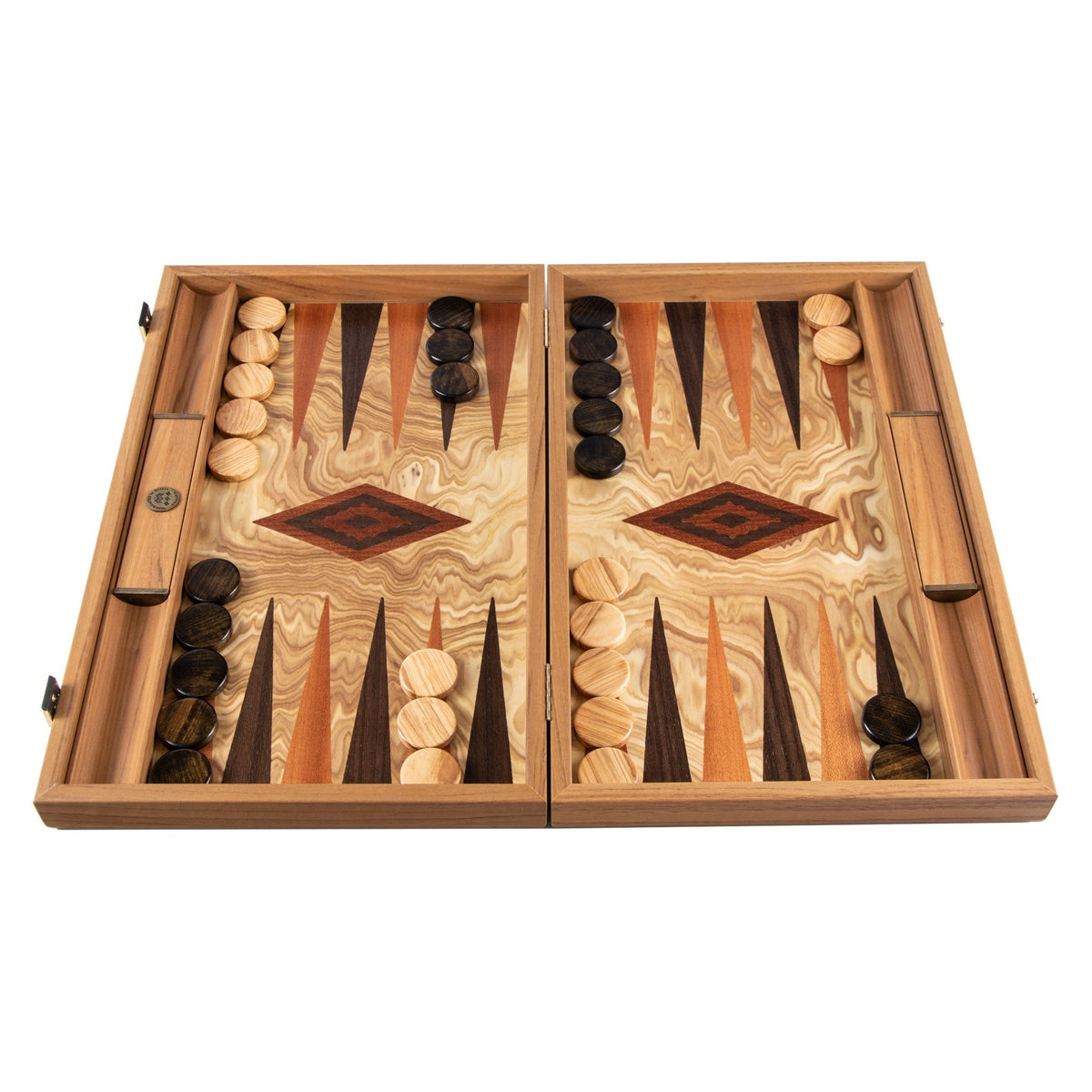 Manopoulos Olive Burl Backgammon