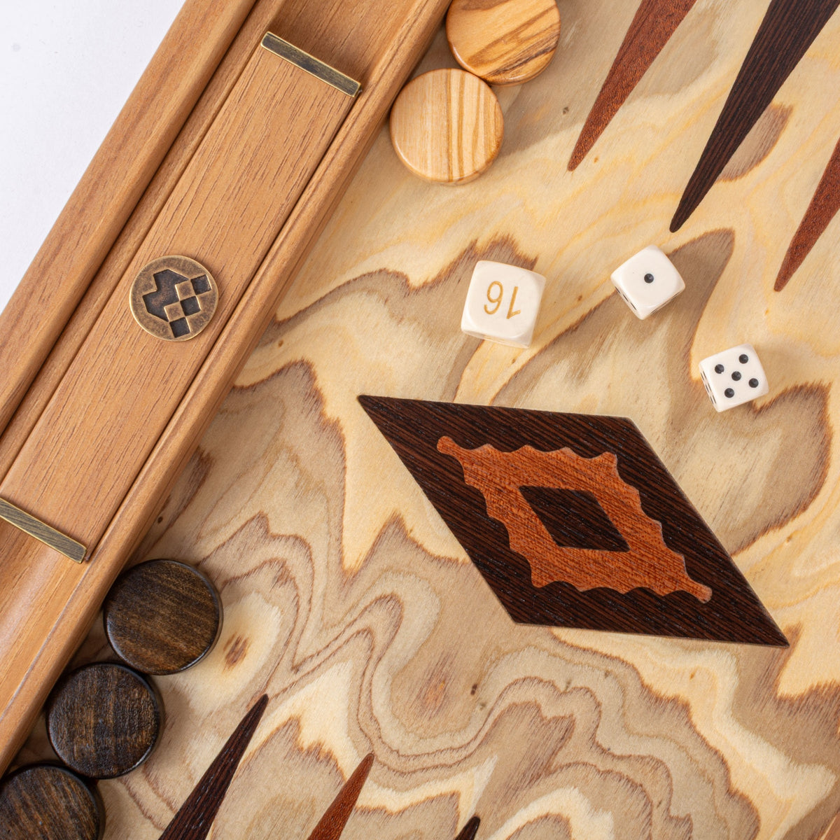 Manopoulos Olive Burl Backgammon (16)
