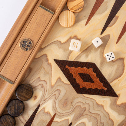 Manopoulos Olive Burl Backgammon (16)