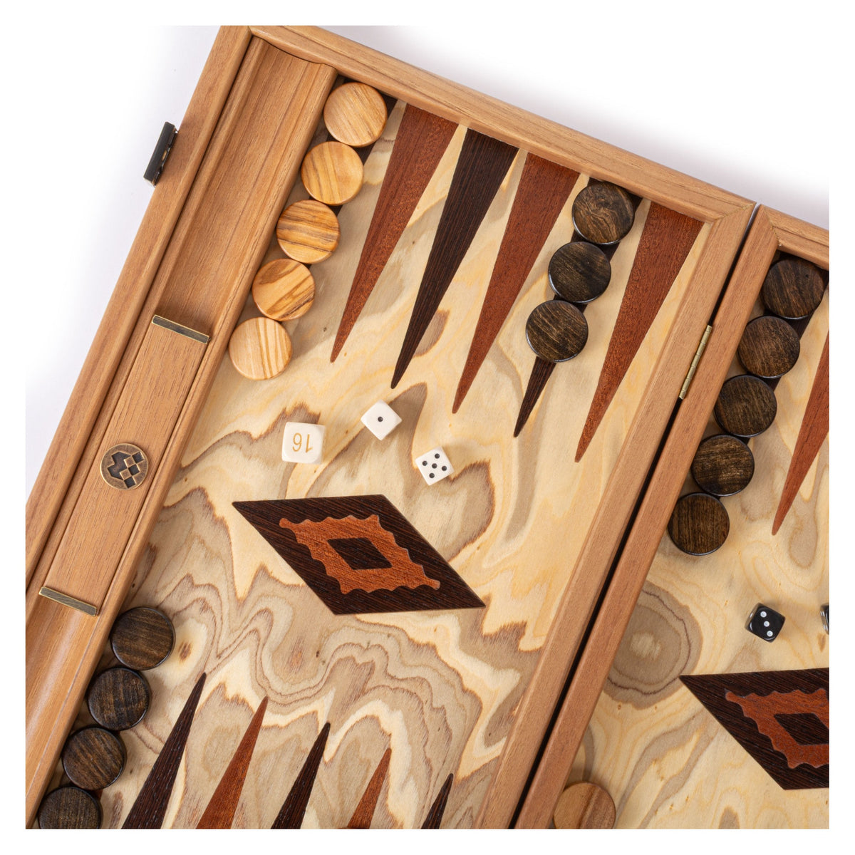 Manopoulos Olive Burl Backgammon (18)