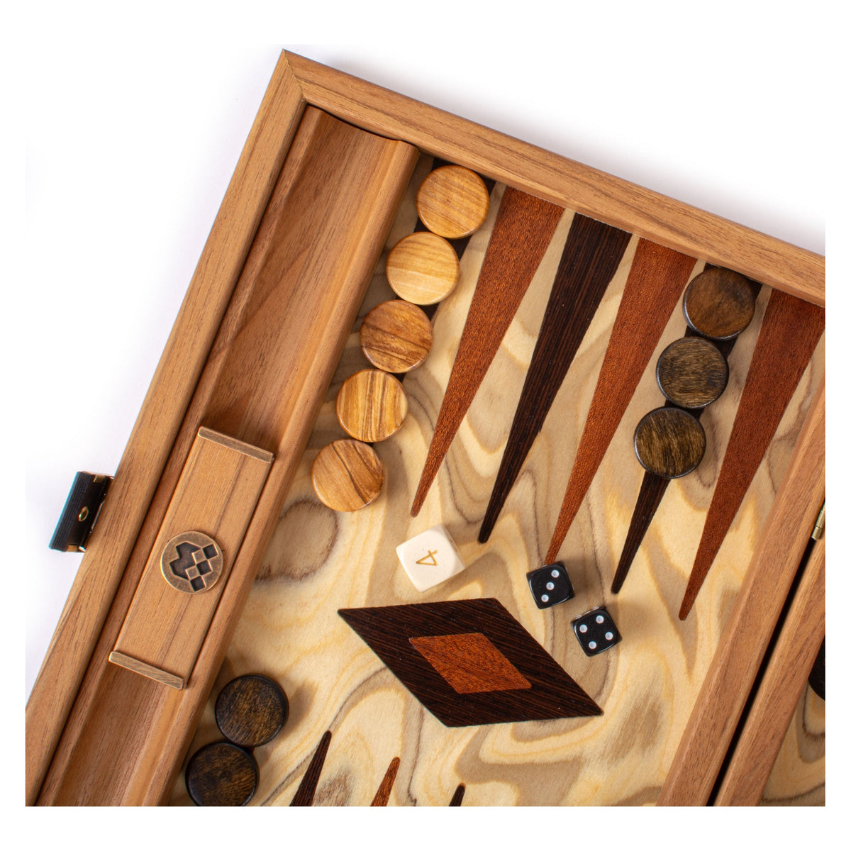 Manopoulos Olive Burl Backgammon (27)