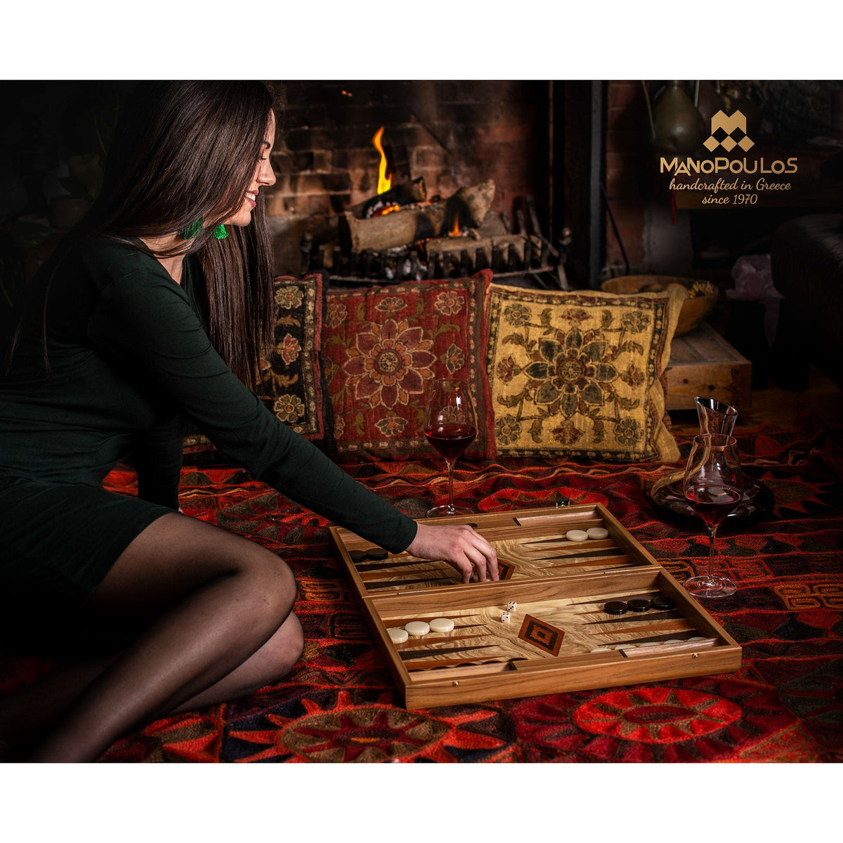 Manopoulos Olive Burl Backgammon (9)