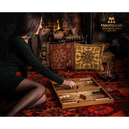 Manopoulos Olive Burl Backgammon (9)
