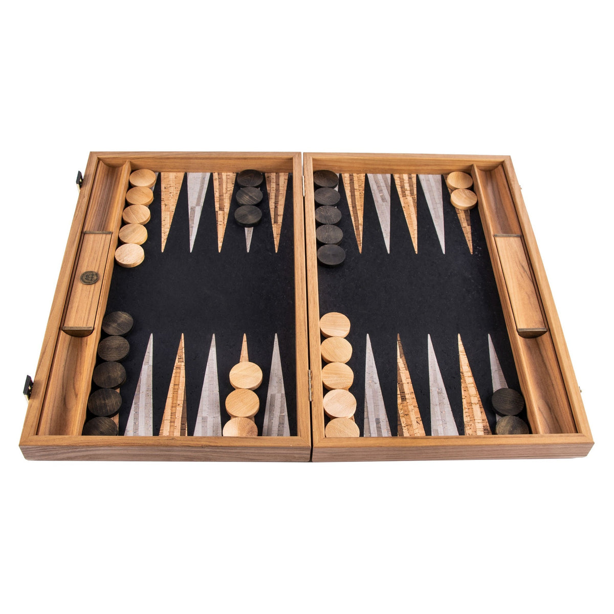 Manopoulos Natural Cork Backgammon – BFF1BLA