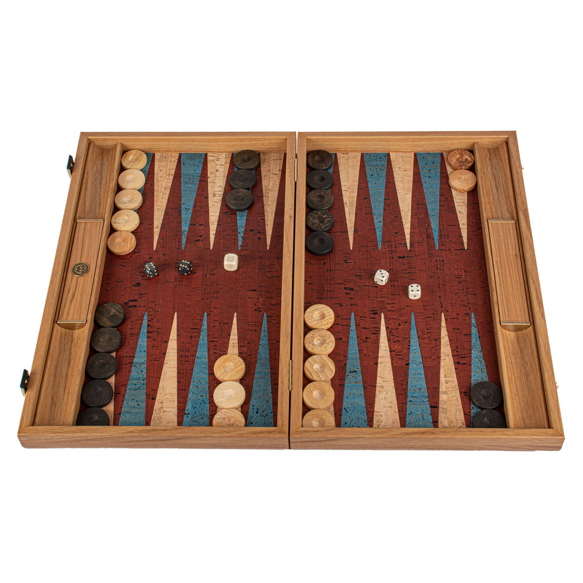 Manopoulos Natural Cork Backgammon – BFF1RED