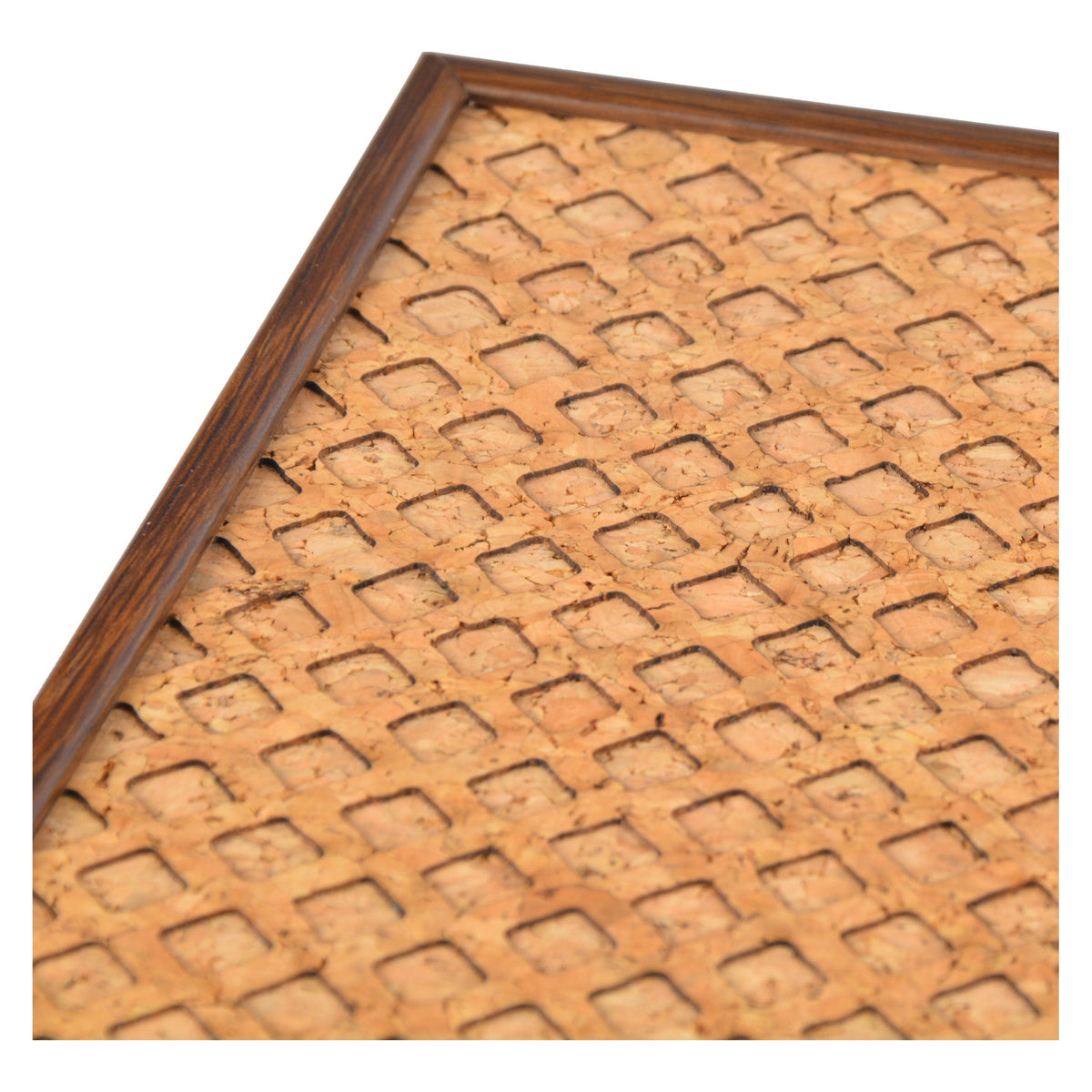 Manopoulos Dark Brown Cork Travel Backgammon – Cube Design (4)