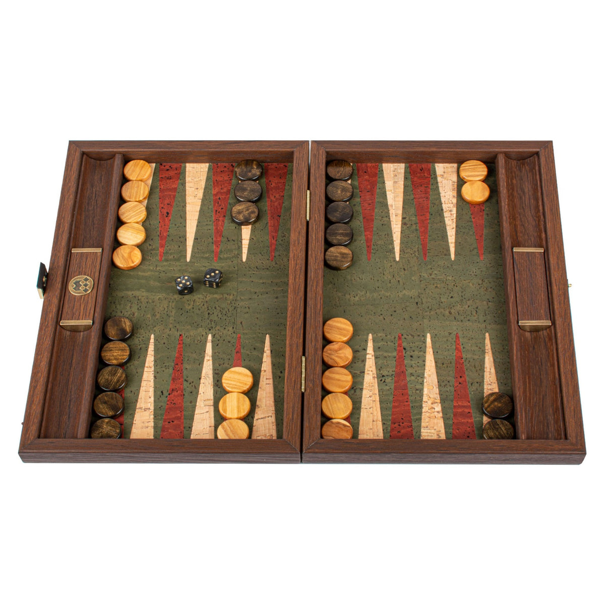 Manopoulos Natural Cork Travel Backgammon – BFF3GRE
