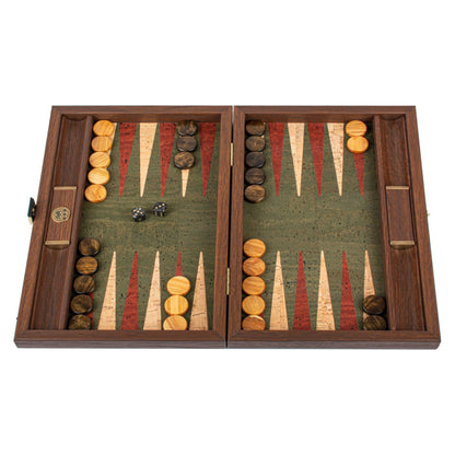 Manopoulos Natural Cork Travel Backgammon – BFF3GRE