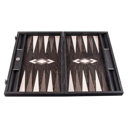 Manopoulos Ebony Burl Backgammon (3)