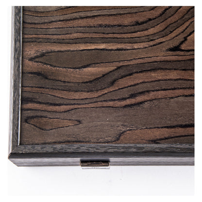Manopoulos Ebony Burl Backgammon (6)