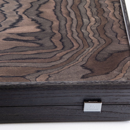Manopoulos Ebony Burl Backgammon (7)