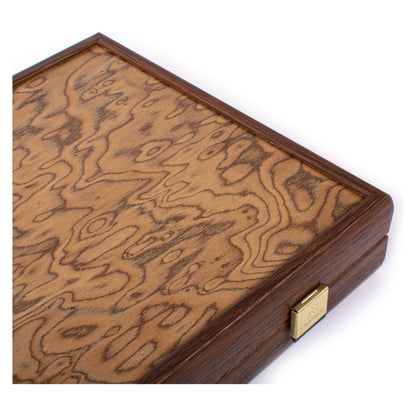 Manopoulos Walnut Burl Backgammon (10)