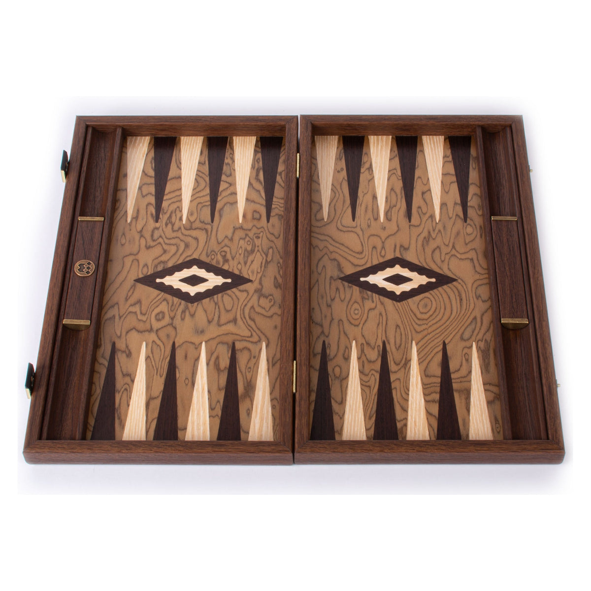 Manopoulos Walnut Burl Backgammon (11)