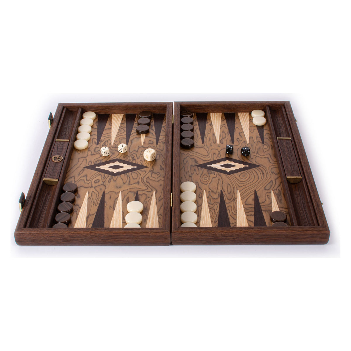 Manopoulos Walnut Burl Backgammon (16)