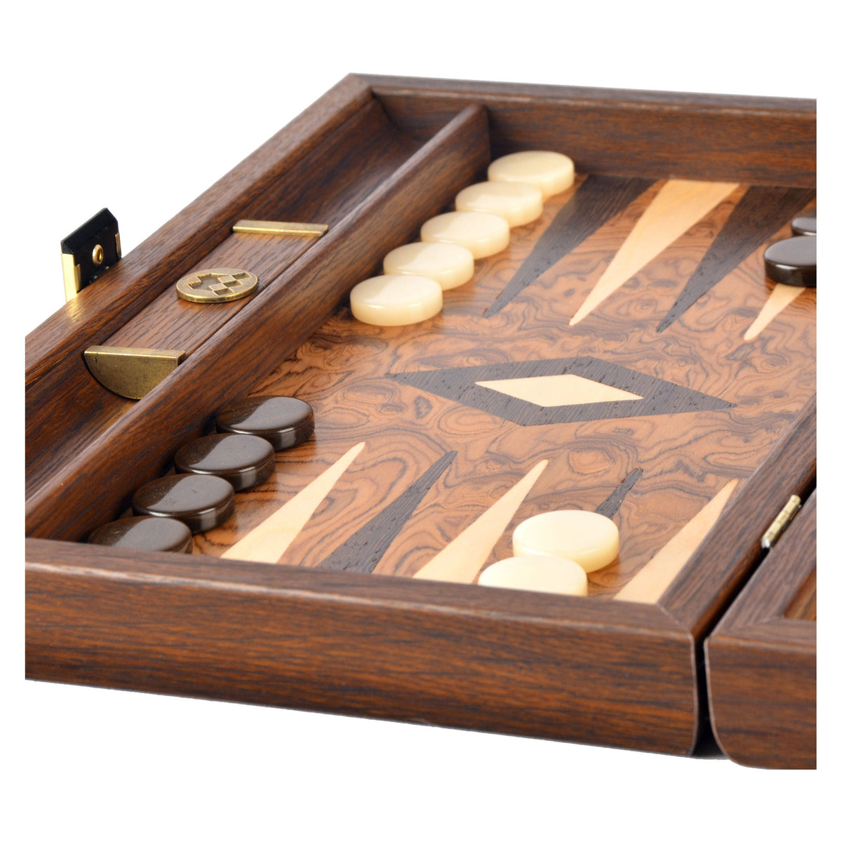 Manopoulos Walnut Burl Backgammon (17)