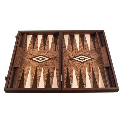 Manopoulos Walnut Burl Backgammon (5)