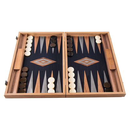 Manopoulos Walnut with Black Oak Backgammon