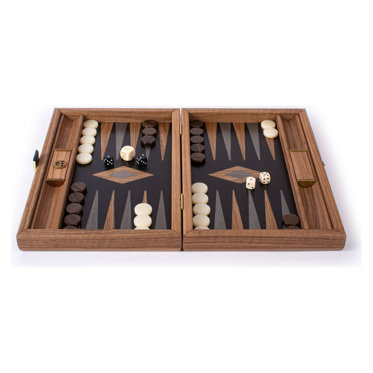 Manopoulos Walnut with Black Oak Backgammon (16)