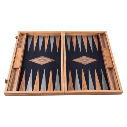 Manopoulos Walnut with Black Oak Backgammon (4)