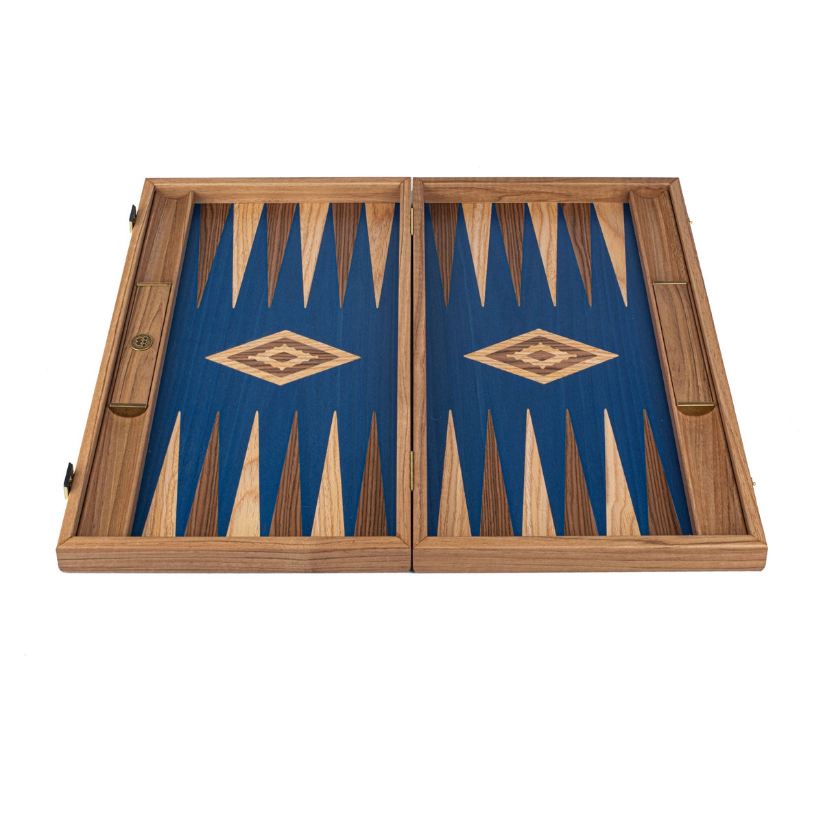 Manopoulos Walnut with Blue Oak Backgammon (3)