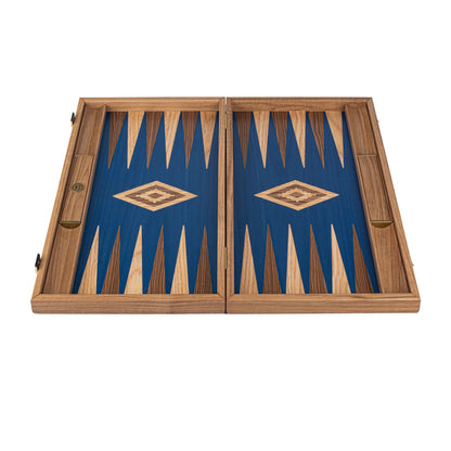 Manopoulos Walnut with Blue Oak Backgammon (3)