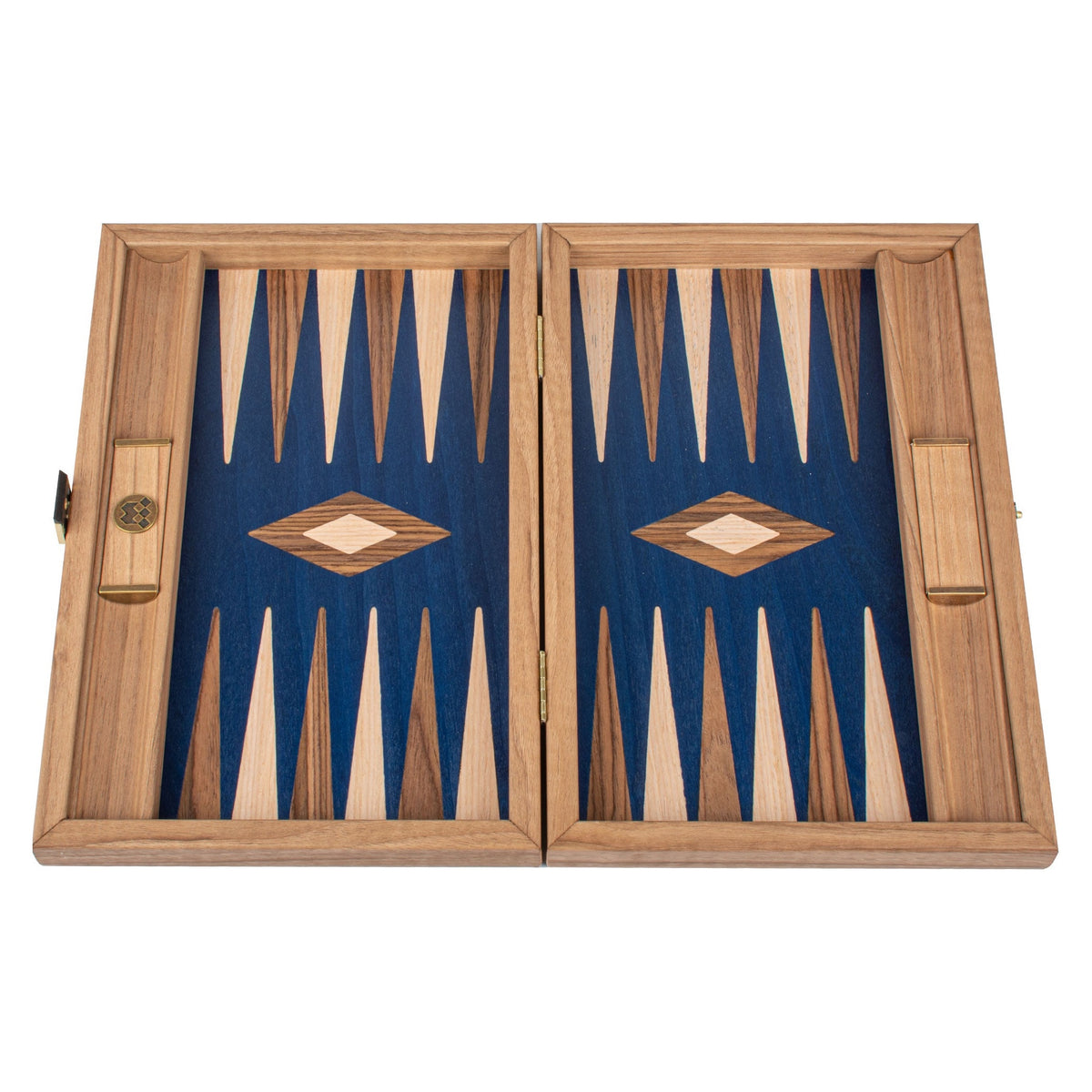 Manopoulos Walnut with Blue Oak Backgammon (9)