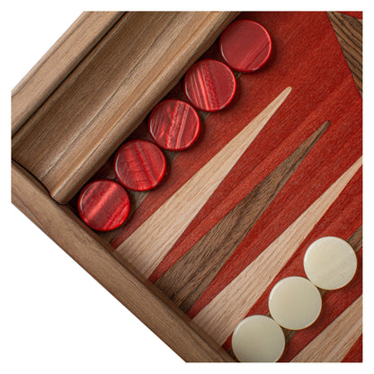 Manopoulos Walnut with Red Oak Backgammon (13)