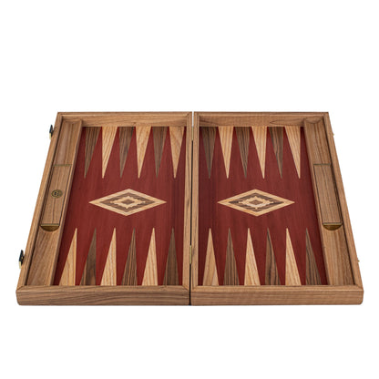 Manopoulos Walnut with Red Oak Backgammon (6)