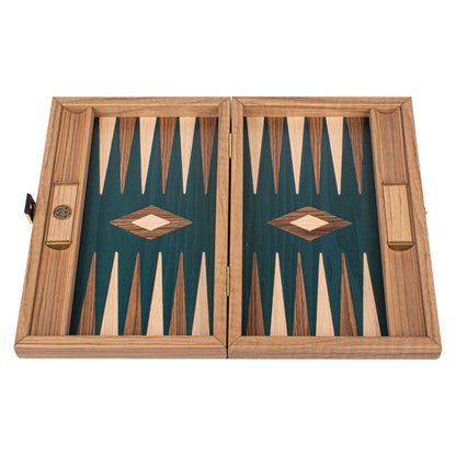 Manopoulos Walnut with Green Oak Backgammon (2)